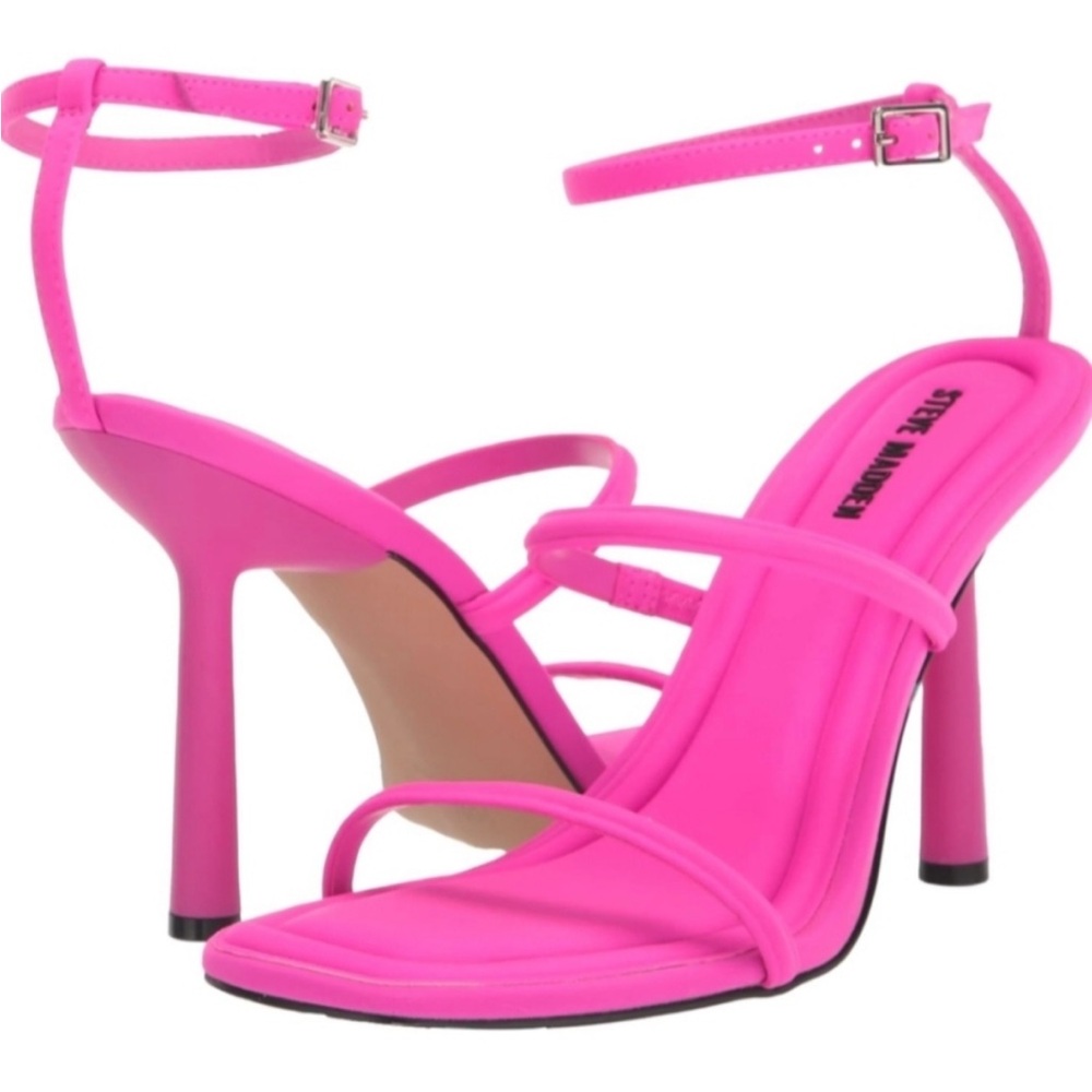 NWT NIB - New! Steve Madden Womens Briella Ankle Strap Square Toe Heels size 10